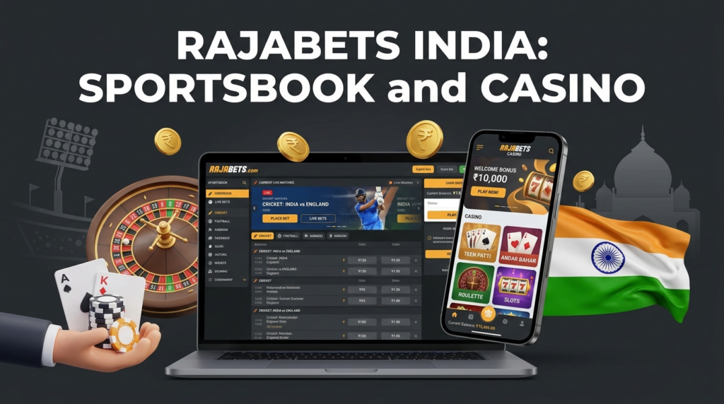 Rajabets India 2026 cricket betting, online casino games, and bonus offers for players seeking sports and casino entertainment