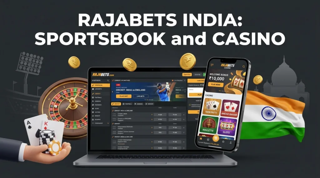 Rajabets India 2026 cricket betting, online casino games, and bonus offers for players seeking sports and casino entertainment